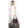 Torebka damska shopper kuferek elegancka torba do pracy NS977 Czekoladowa