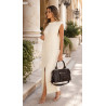 Torebka damska shopper kuferek elegancka torba do pracy HJ812 Czekoladowa