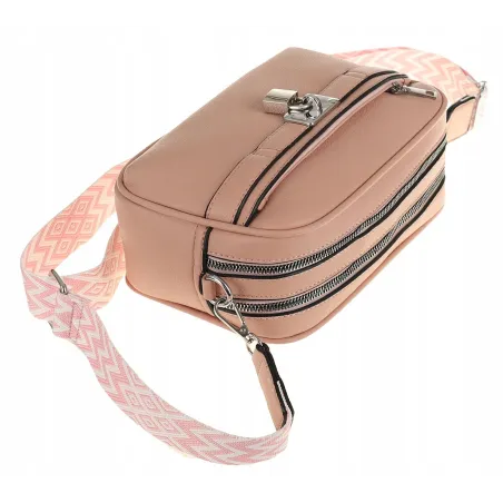 Victoria&CO Elegancka Torebka Damska listonoszka kuferek ARC641 Pink
