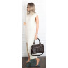 Torebka damska shopper kuferek elegancka torba do pracy HJ812 Czekoladowa