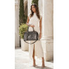 Torebka damska shopper A4 kuferek elegancka torba do pracy HJ812 Szara