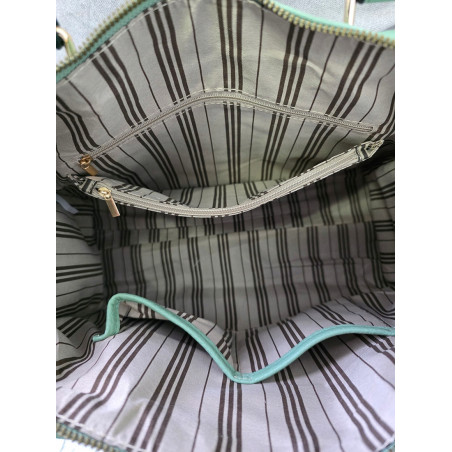 Torebka damska shopper A4 kuferek elegancka torba do pracy HJ812 Brązowa