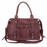Torebka damska shopper kuferek elegancka torba modna do pracy HJ812 Bordowa
