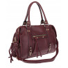 Torebka damska shopper kuferek elegancka torba modna do pracy HJ812 Bordowa