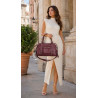 Torebka damska shopper kuferek elegancka torba modna do pracy HJ812 Bordowa