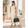 Torebka damska shopper A4 kuferek elegancka torba do pracy HJ812 Zielona