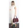 Torebka damska shopper kuferek elegancka torba modna do pracy HJ812 Bordowa