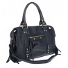 Torebka damska shopper A4 kuferek elegancka torba do pracy HJ812 Granatowa