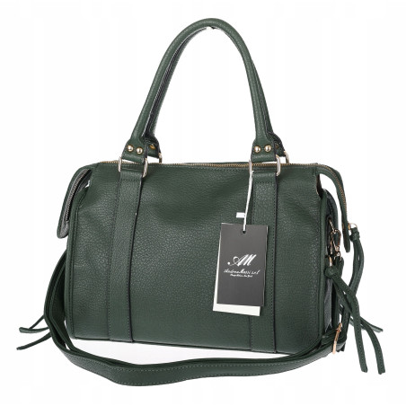 Torebka damska shopper A4 kuferek elegancka torba do pracy HJ812 Zielona