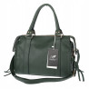 Torebka damska shopper A4 kuferek elegancka torba do pracy HJ812 Zielona