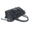 Torebka damska shopper A4 kuferek elegancka torba do pracy HJ812 Granatowa