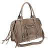 Torebka damska shopper A4 kuferek elegancka torba do pracy HJ812 Beżowa