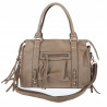 Torebka damska shopper A4 kuferek elegancka torba do pracy HJ812 Beżowa