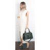 Torebka damska shopper A4 kuferek elegancka torba do pracy HJ812 Zielona