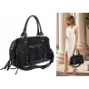 Torebka damska shopper A4 kuferek elegancka torba do pracy HJ812 Czarna