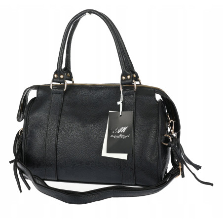 Torebka damska shopper A4 kuferek elegancka torba do pracy HJ812 Czarna