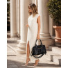 Torebka damska shopper A4 kuferek elegancka torba do pracy HJ812 Czarna