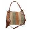 Torebka damska shopper worek zamszowa boho frędzle na ramię MC796 Brązowa