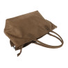 Torebka damska shopper worek zamszowa modna lekka torba pasek L540 Zielona