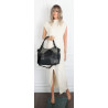 Torebka damska shopper pojemna elegancka modna torba do pracy MC809 Czarna
