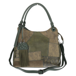Torebka damska shopper pojemna elegancka modna torba do pracy MC809 Zielona