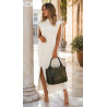 Torebka damska shopper pojemna elegancka modna torba do pracy MC809 Zielona