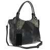 Torebka damska shopper pojemna elegancka modna torba do pracy MC809 Czarna