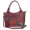 Torebka damska shopper pojemna elegancka modna torba do pracy MC809 Bordowa
