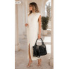 Torebka damska shopper pojemna elegancka modna torba do pracy MC809 Czarna