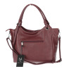 Torebka damska shopper pojemna elegancka modna torba do pracy MC809 Bordowa