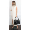 Torebka damska shopper pojemna elegancka modna torba do pracy MC809 Czarna