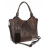 Torebka damska shopper pojemna elegancka torba do pracy MC809 Czekoladowa