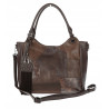 Torebka damska shopper pojemna elegancka torba do pracy MC809 Czekoladowa