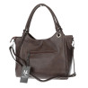 Torebka damska shopper pojemna elegancka torba do pracy MC809 Czekoladowa