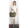 Torebka damska shopper pojemna elegancka modna torba do pracy MC809 Zielona