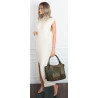 Torebka damska shopper pojemna elegancka modna torba do pracy MC809 Zielona