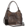 Torebka damska shopper pojemna elegancka torba do pracy MC809 Czekoladowa