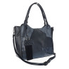 Torebka damska shopper A4 pojemna elegancka torba do pracy MC809 Granatowa