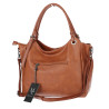 Torebka damska shopper A4 pojemna elegancka torba do pracy MC809 Brązowa