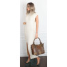 Torebka damska shopper pojemna elegancka modna torba do pracy MC809 Beżowa