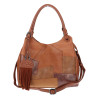 Torebka damska shopper A4 pojemna elegancka torba do pracy MC809 Brązowa