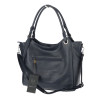 Torebka damska shopper A4 pojemna elegancka torba do pracy MC809 Granatowa
