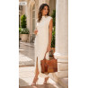 Torebka damska shopper A4 pojemna elegancka torba do pracy MC809 Brązowa