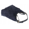 Torebka damska shopper worek zamszowa pleciona lekka torba TB49 Granatowa