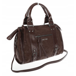 Torebka damska shopper kuferek elegancka torba do pracy WS518 Czekoladowa