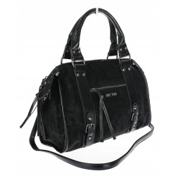 Torebka damska shopper kuferek modna torba do pracy szkoły WS518 Czarna