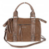 Torebka damska shopper kuferek modna torba do pracy szkoły WS518 Brązowa