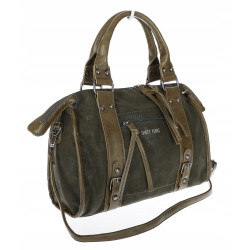 Torebka damska shopper kuferek modna torba do pracy szkoły WS518 Zielona