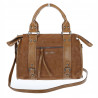 Torebka damska shopper kuferek modna torba do pracy szkoły WS518 Brązowa
