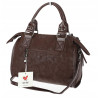 Torebka damska shopper kuferek elegancka torba do pracy WS518 Czekoladowa